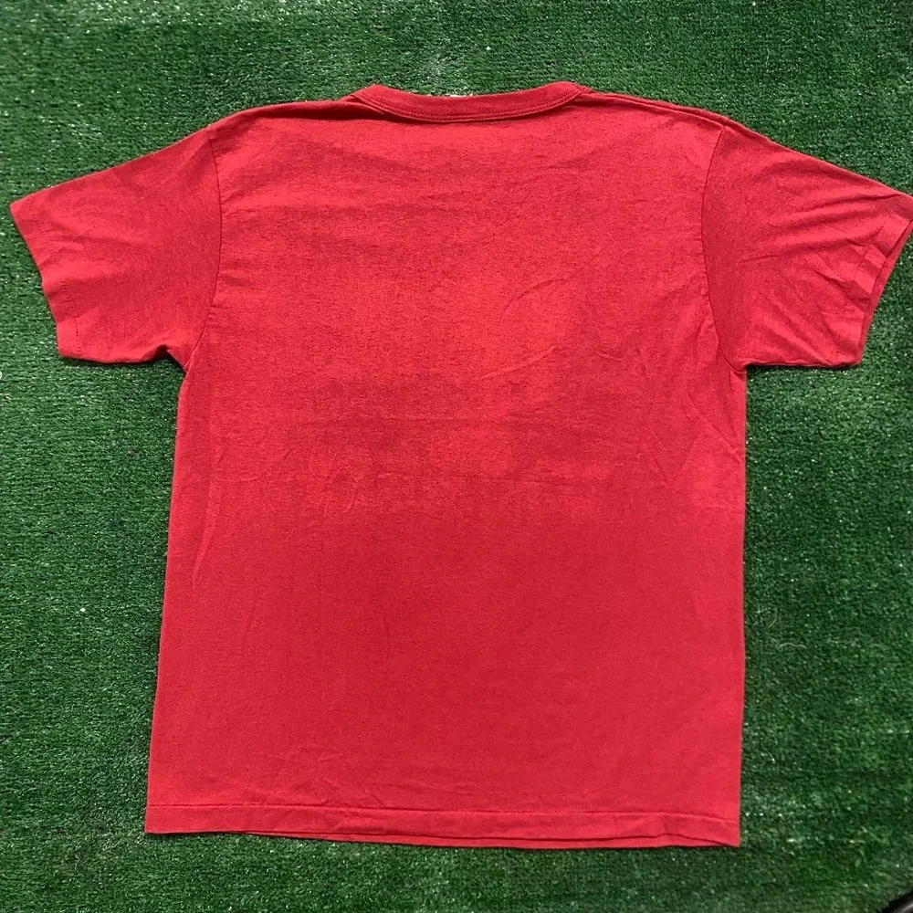 Vintage 80s Florida State Seminoles T-Shirt Dark Red XL Single Stitch Colorful - Picture 5 of 5